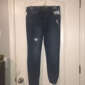 High waisted jeans